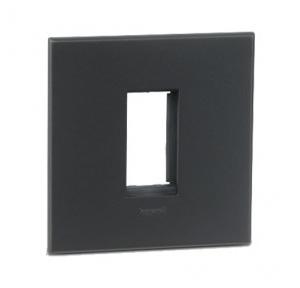Legrand Arteor Graphite Cover Plate With Frame, 1 M, 5757 02